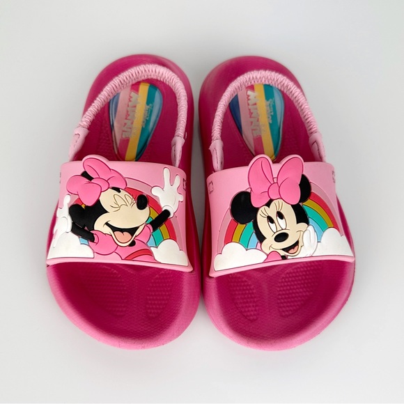 Disney Other - Disney Junior Girls Toddler Minnie Mouse Slingback Sandals Pink